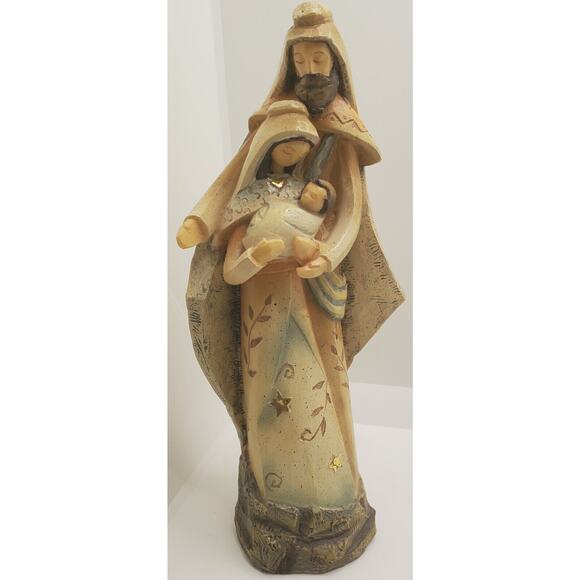 Roman Inc Holy Family Figurine Resin 9 Inch Catholic Icon Christmas Holiday Deco - Picture 1 of 10